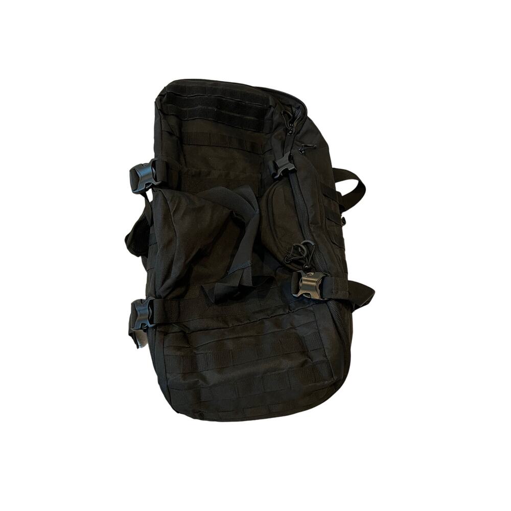 Generic No Brand Black Tactical Clamshell XL Backpack